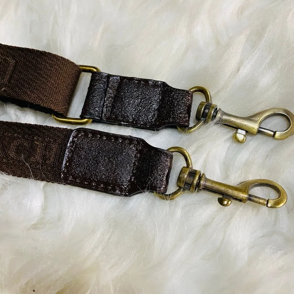 Brown Coach Webbing Strap